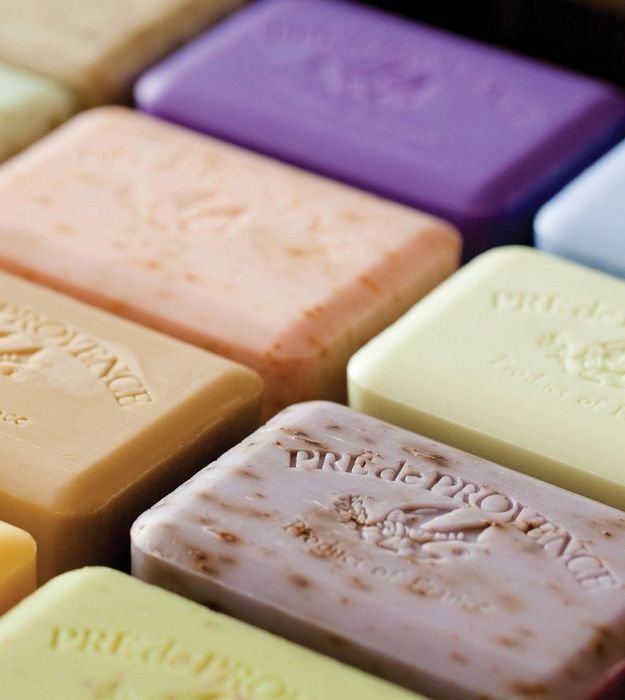 Soap bars in a range of vibrant colors that brighten up your bathing experience.