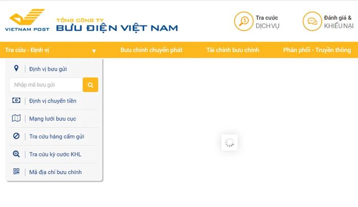 Tra cứu vận đơn trên Vietnam Post