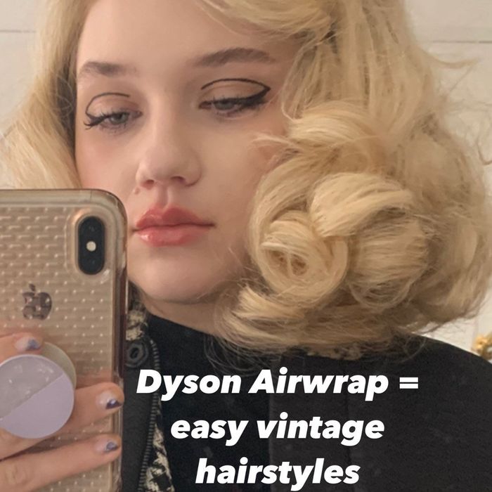 Maitland showing off her hair styled to perfection with the caption: