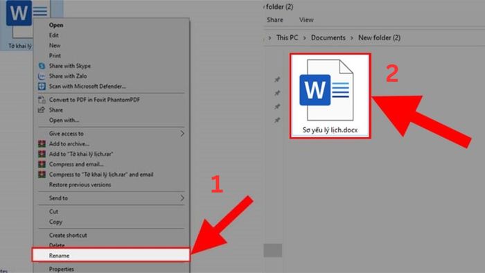 Hướng dẫn chi tiết cách đổi tên File bằng Context Menu