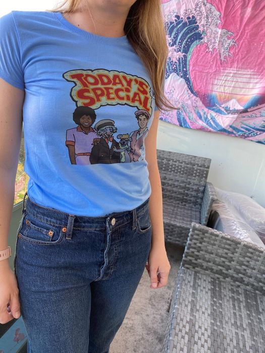 A person wearing the Today's Special T-shirt