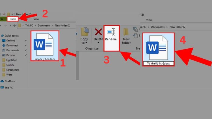 Hướng dẫn chi tiết cách sử dụng phím tắt đổi tên File bằng File Explorer Ribbon bước 1 (Kèm hình minh họa)