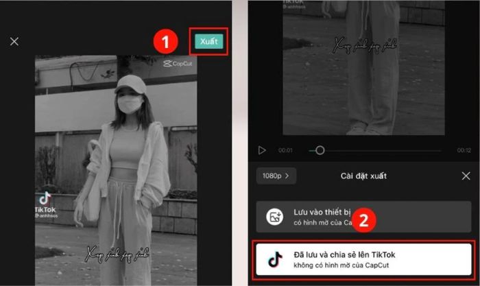 Video Capcut đã chỉnh sửa.