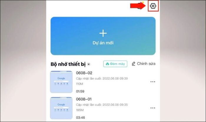 Tạo video trên Capcut