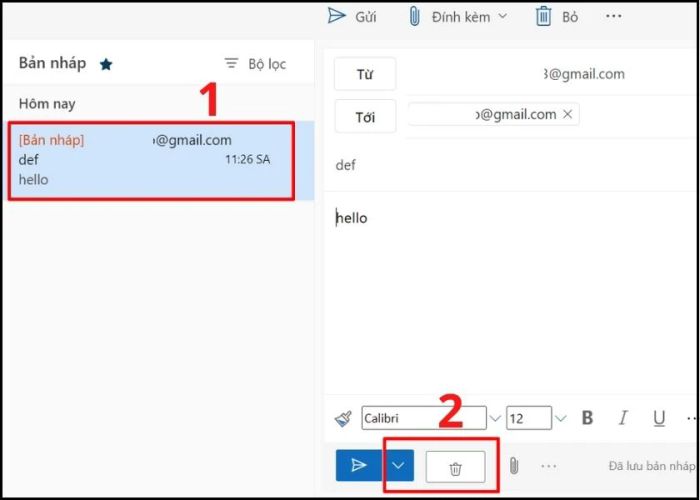 Thay đổi thời gian gửi email trên Outlook - bước 2