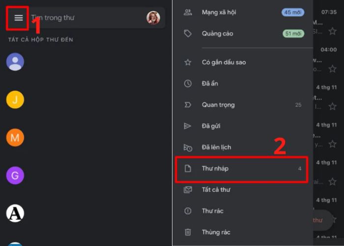 đặt lại thời gian gửi mail trên Gmail điện thoại