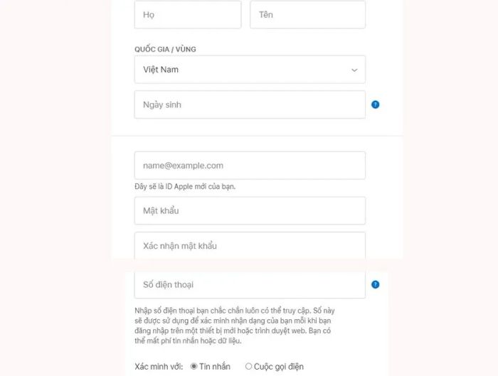 Cách đăng ký tài khoản iCloud trên máy tính