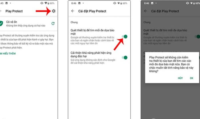 cài đặt trên Android