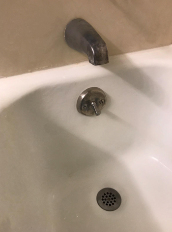 The same faucet with rust completely removed