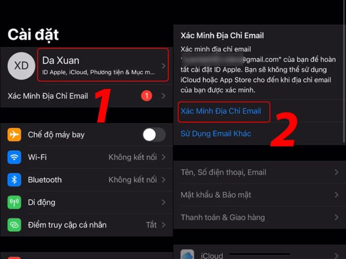 Hướng dẫn đăng nhập iCloud bằng email cá nhân