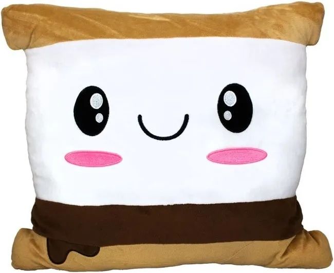 The cozy s'mores-scented pillow.