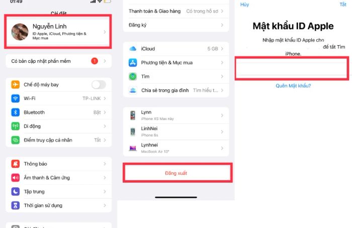Không thể đăng nhập iCloud vào App Store do đã đồng bộ với tài khoản Apple ID trước đó