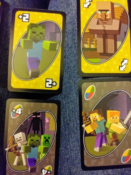 A reviewer's photo featuring the fun-filled card game in play