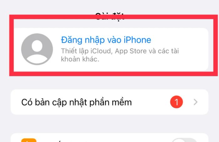 Không thể đăng nhập iCloud vào App Store vì đã đồng bộ với tài khoản Apple ID trước đó