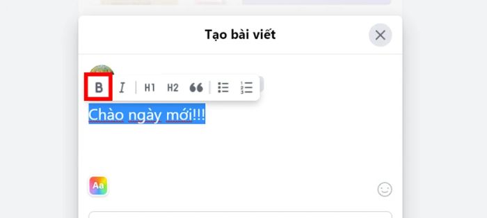 Hướng dẫn cách viết chữ in đậm trong status Facebook một cách dễ dàng.