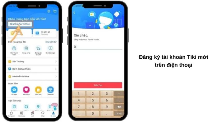 Cách tạo tài khoản Tiki trên điện thoại và máy tính