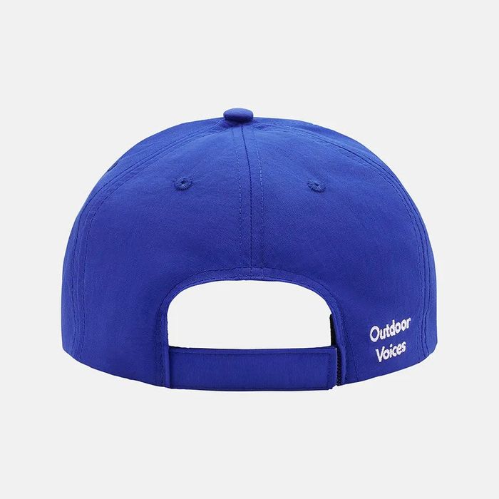 A back view of the cap showing the adjustable Velcro strap and its sleek fit.
