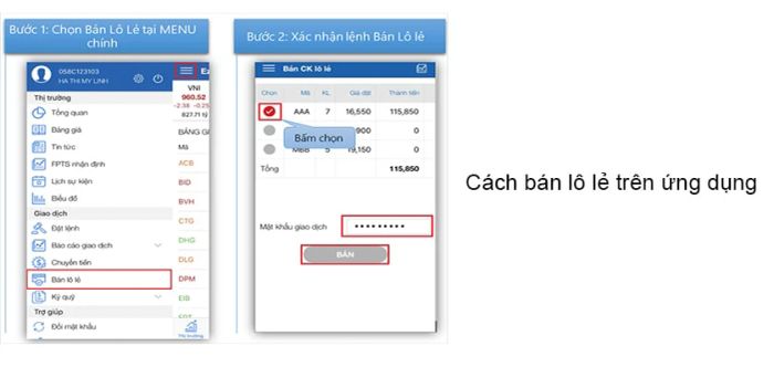 Bán chứng khoán lô lẻ