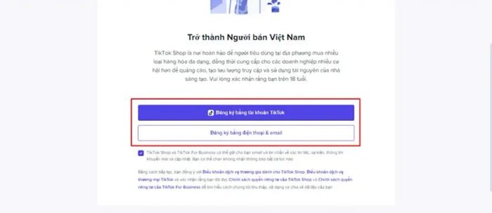 4 bước để đăng ký tài khoản TikTok Shop