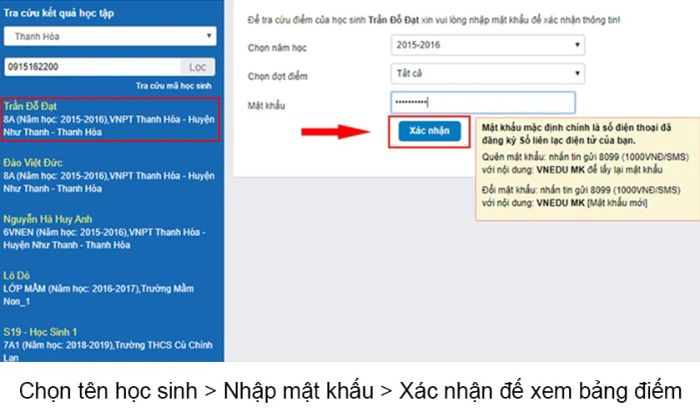 Cách tra cứu trên web