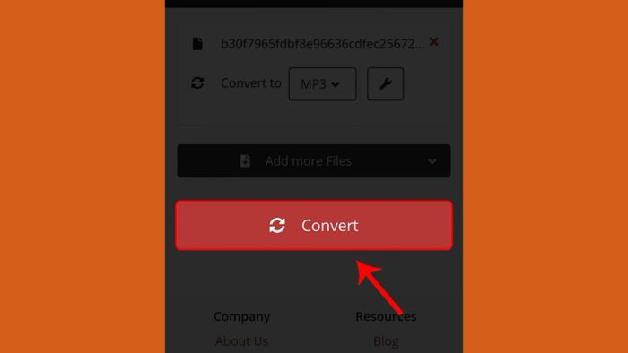 Tải nhạc từ TikTok qua website CloudConvert