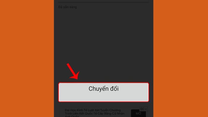 Nhấn 'Chuyển đổi' để bắt đầu