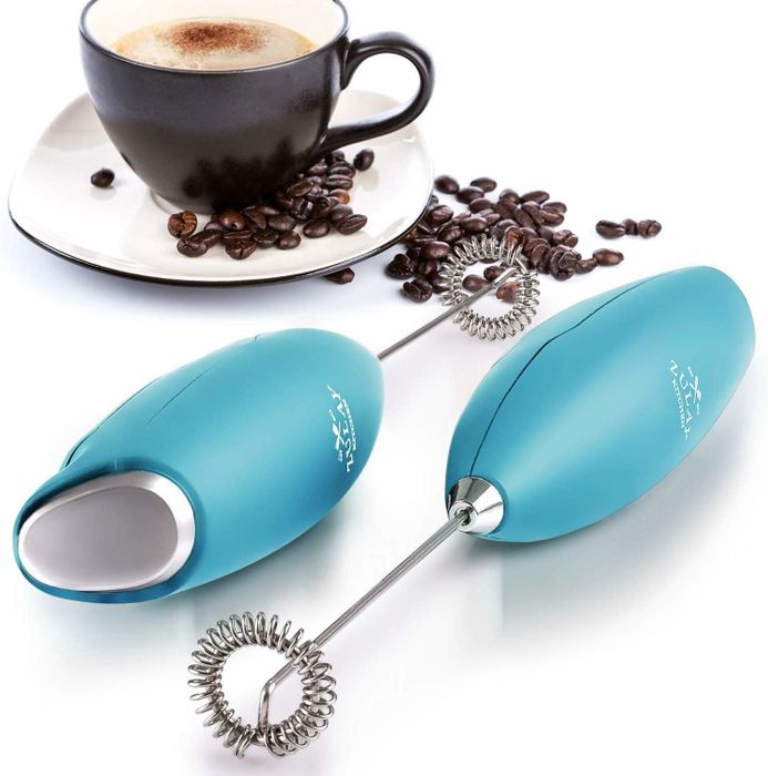 Two different milk frothers