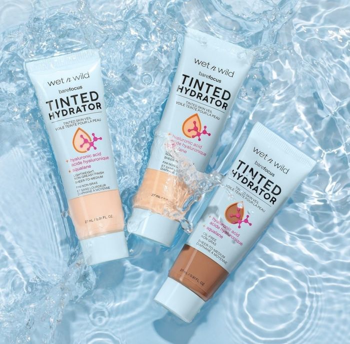 A set of three tinted moisturizers.