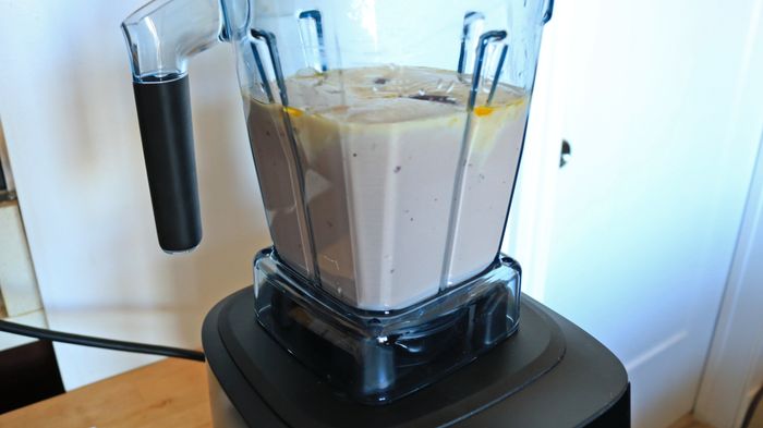 Bean dip made in a Vitamix blender.