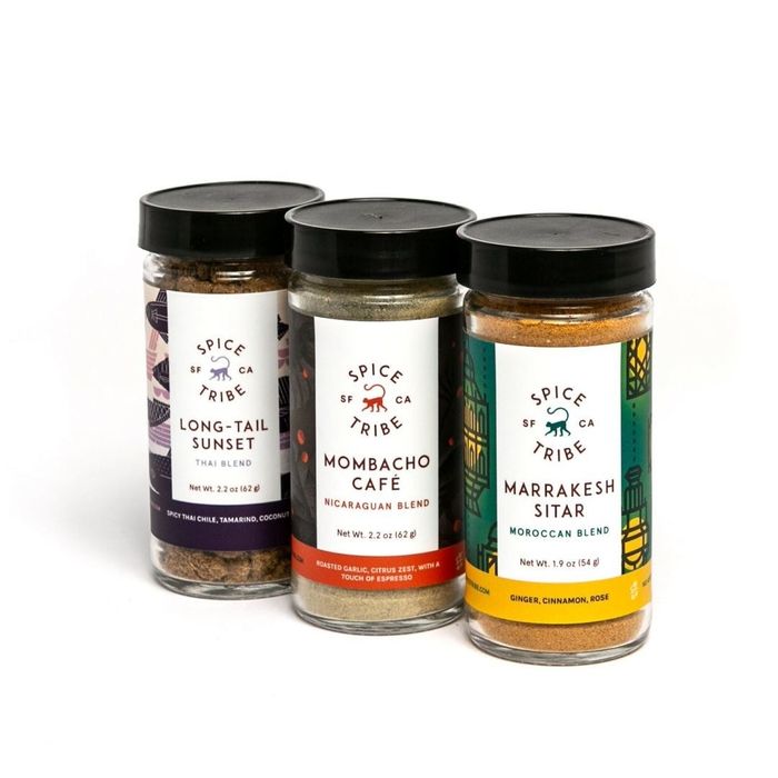 A trio of flavorful spices ready to be added to any dish.