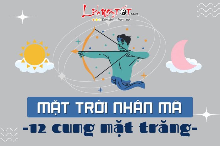 Mặt trời Nhân Mã kết hợp với 12 cung Mặt trăng