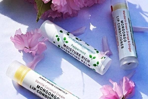 Lip balms from the Jersey Shore Cosmetics box.