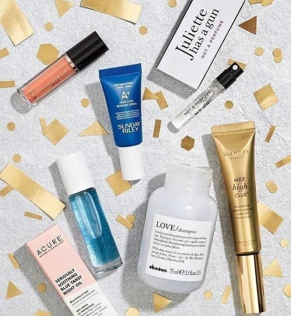 A selection of premium beauty products