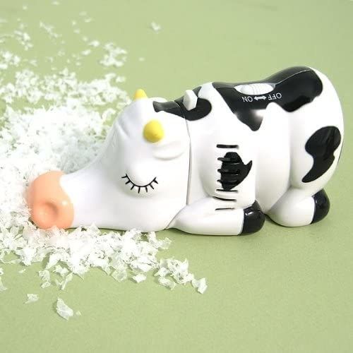 The adorable cow-shaped vacuum.