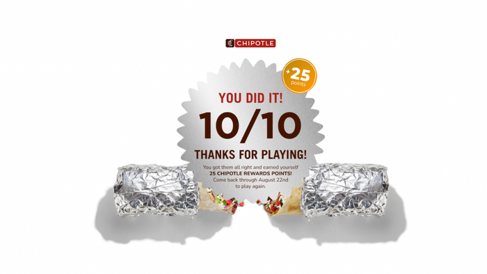Chipotle IQ: 10 out of 10