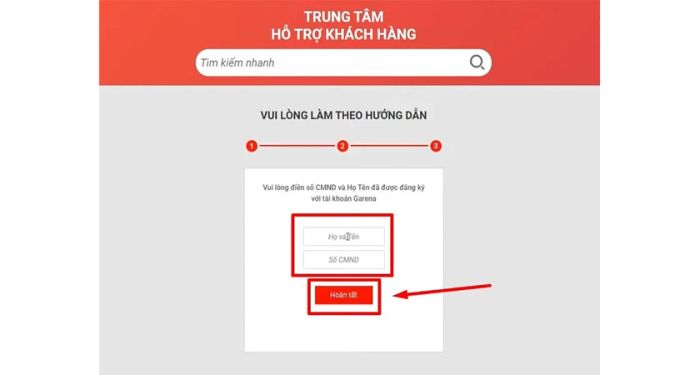 Thay đổi mật khẩu Garena khi không sử dụng số điện thoại đăng ký