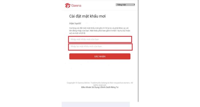 Kết nối tài khoản Garena của bạn