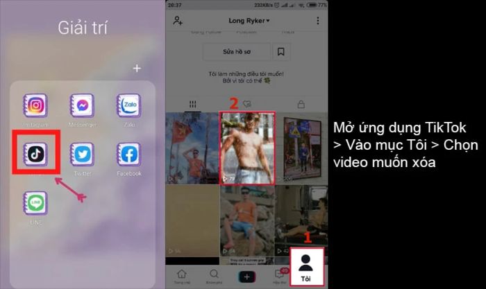 Hướng dẫn xóa video trên TikTok của mình và người khác