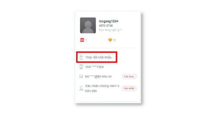 Trên máy tính để bàn