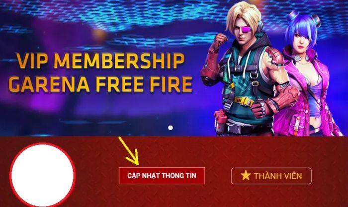 Cập nhật thông tin tài khoản Garena