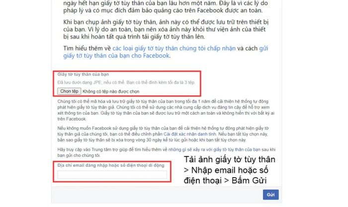 xác minh danh tính bằng giấy tờ tùy thân