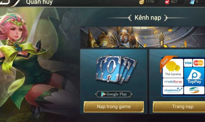 Vậy khi nạp thẻ Garena, bạn sẽ nhận được bao nhiêu Kim Cương?