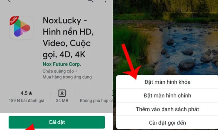 Sử dụng ứng dụng Video Live Wallpaper để cài đặt hình nền động cho điện thoại.