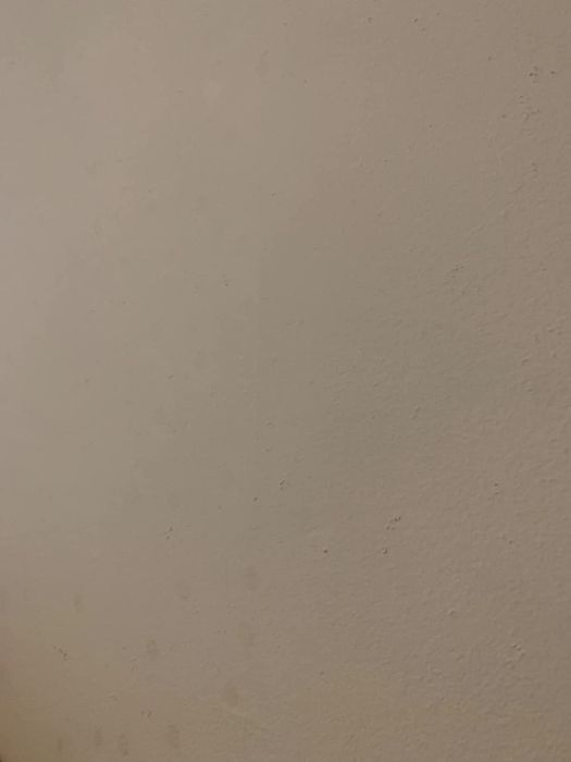 An after photo of the same wall, now free from any sticky marks and residue