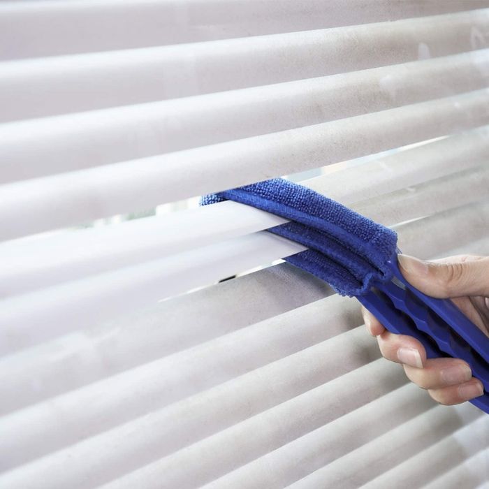 The cleaner being used on blinds