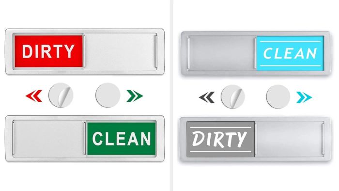 The dishwasher indicator