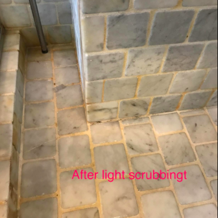 The tile appears much cleaner with the caption 