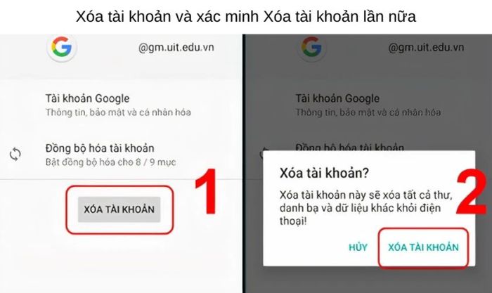 Cách gỡ tài khoản Google khỏi điện thoại Android như thế nào?