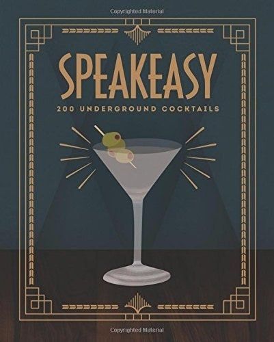The cover of the cocktail recipe book.