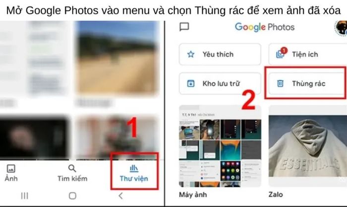 Khôi phục ảnh, video đã xóa từ Google Photos